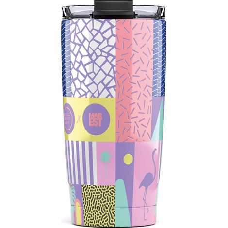 Mug isotherme en acier inoxydable 550 ml - Tasse à café, sans BPA - Étanche avec couvercle hermétique- Boissons froides 10 h et chaudes 5 h - René (1/5)