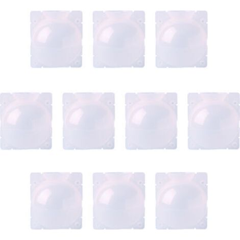 Lot de 10 boules de propagation de racines de plantes en plastique transparent réutilisables à haute pression pour plantes d'intérieur et d'extérieur,L (1/4)
