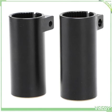 Manchon D'essieu Arrière, 2 Adaptateurs D'augmentation de Poids en Laiton avec Revêtement Noir pour SCX10 II AR44 (1/4)