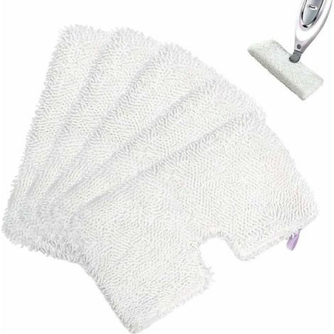 Tampon De Vadrouille - Microfibre - Pour Balais À Vapeur Shark S3500 À S4701 - Lot De 5 (1/4)