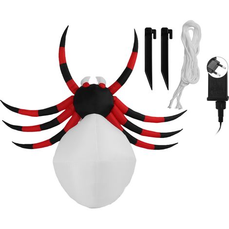 Araignée Géante Gonflable 7.9ft avec LED - Décoration Halloween Extérieur pour Jardin (1/5)