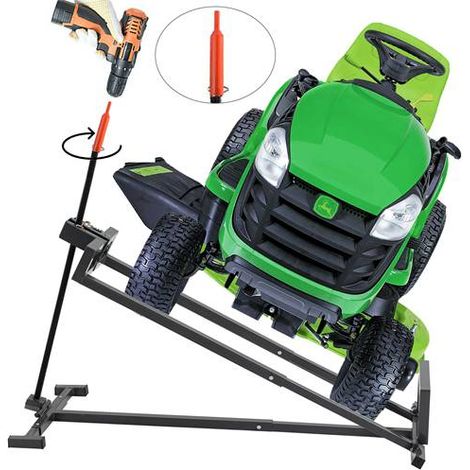 SwitZer Ride On Lawn Mower Lifter 400kg Lifting Device Ramp Garden Tractor Jack (1/5)