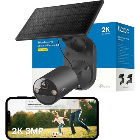2K Camera Exterieur sans Fil Solaire Détection IA,C411 KIT (1/5)