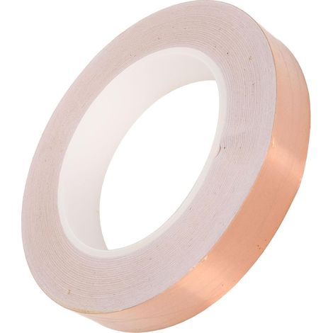 ruban adhésif en feuille de cuivre, 20mm, résistant aux hautes températures, ruban électriquement conducteur pour les Circuits en papier de protection EMI (1/5)