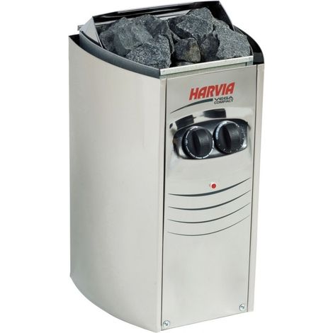 Elektrischer Saunaofen Vega Compact Harvia 3,5 kW - Sauna zwischen 2 - 4.5 m3- Einfach/Ergonomische Bedienung/Wandmontage  - 3.5 kW BC35