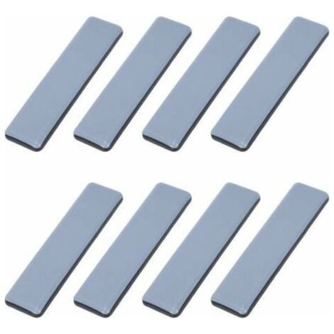 Patins Meubles Lourds Patins Téflon Auto-adhésif Rectangle Anti-vibration Patins Glisseurs pour Meubles Bleu/Black Dérapage Super planeurs (8 Pièces 25mm100mm) (1/5)