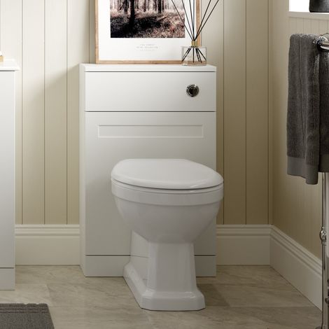 Signature Duke Back To Wall WC Toilet Unit 500mm Wide - Matt White