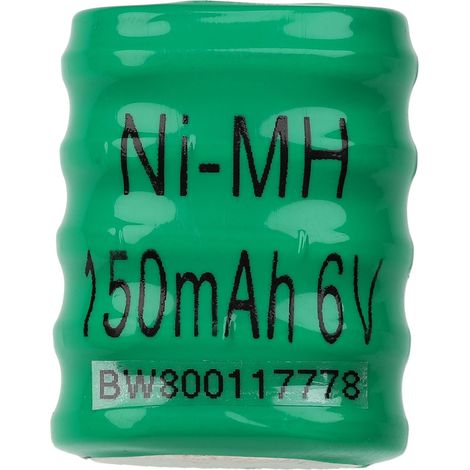 vhbw NiMH Ersatz Knopfzellen-Akku Typ 5/V150H 150mAh 6V kompatibel mit Modellbau-Akkus, Solar-Leuchten uvm.