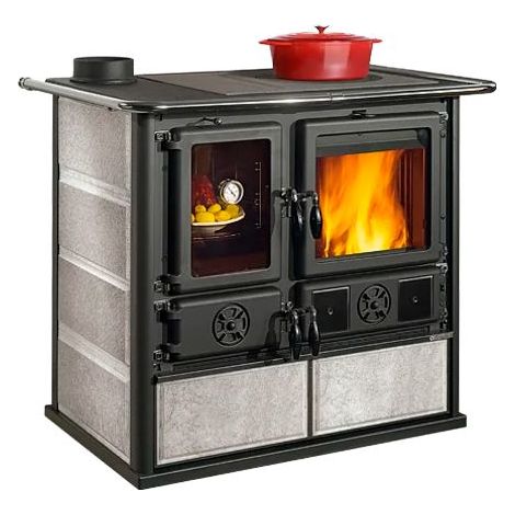Nordica – Cuisinière à bois 8.2 kW – Volume de chauffe 235 m³ – Rendement 86.5 % – Four 28 L – Raccord pour prise d'air externe (1/5)