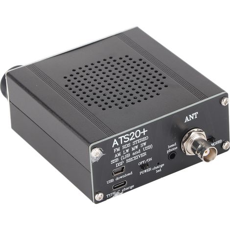 Récepteur radio multibande AM LW MW SW SSB LSB, scanner USB portable avec antenne ATS-20+ Si4735 (1/5)