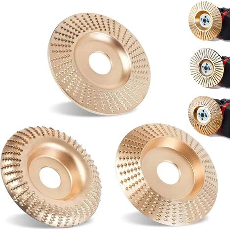 Disque à sculpter bois carbure tungstène – Pour meuleuse 115 mm – Ponçage, façonnage, gravure – Usage intensif (1/5)
