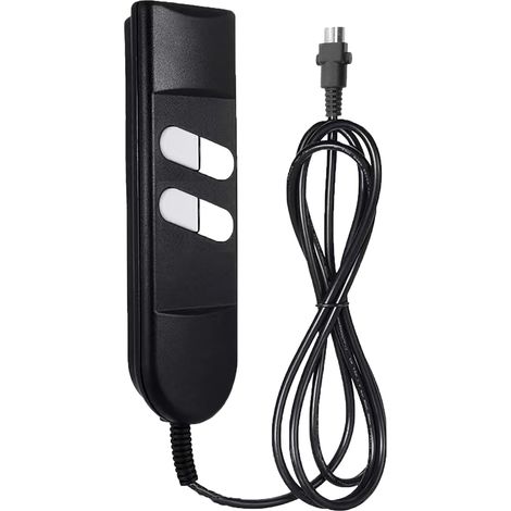 Remote Control for Recliner Chair, Electric Lift Chair Remote Control, 4-Button, 5-Pin Manual Switch - Manual Control for Main Office Chair, Chaise Lounge