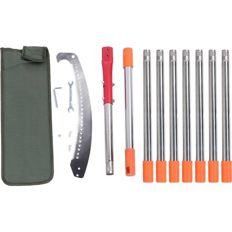 Élagueuse manuelle sur perche de 85,83 pouces, coupe-branches, scie à main pour jardin, hauteur extensible pour scier et tailler (1/5)