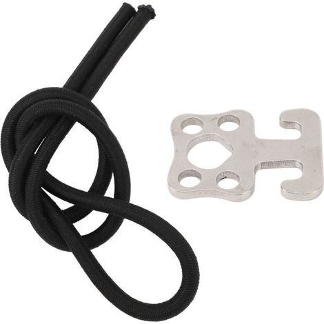 Gancio da immersione multifunzionale in acciaio inox 316 con elastico