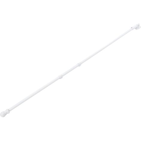 Kit de mât de drapeau 6 pieds acier inoxydable résistant aux intempéries anti-enchevêtrement réglable mural tournant pour extérieur maison blanc (1/5)