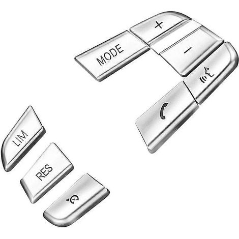 Lenkradknopfblenden für BMW 5 6 7 F01 F02 F06 F07 F10 F12, Interieurleistenabdeckung, Chrom-Ersatzzubehör (190 Zeichen)