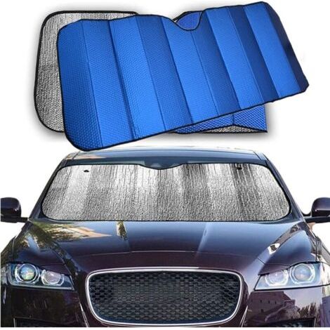 Pare-soleil de voiture pliable, pare-brise intérieur avec bande élastique et ventouse, protection UV 14570 (1/4)