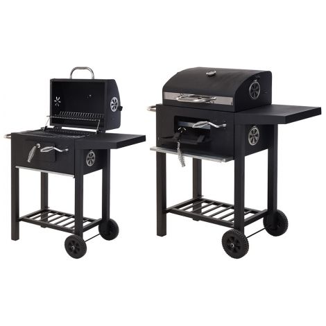 BARBACOA DE CARBON CON TAPA 48,5x36x96cm (1/2)