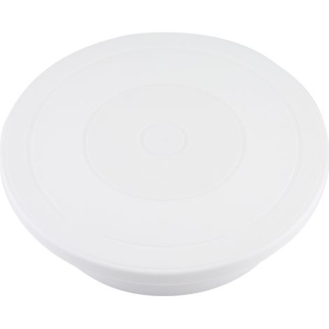 Plateau tournant pour la décoration de gâteaux, support rotatif, ensemble d'outils de décoration pour la pâtisserie (blanc) (1/5)