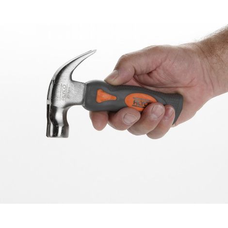MARTILLO UÑA CURVA AMERICANO 220 GR. SERIE CORTA MANGO FIBRA VIDRIO ALYCO ORANGE (1/5)