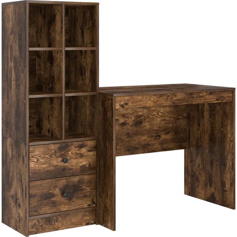 Maison Exclusive - Schreibtisch mit Schubladen mit Regal 2 pcs Ge