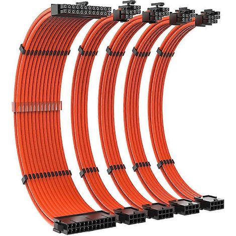 Câble répartiteur 24 broches ATX 24 broches, double PCIe 6+2 broches, double EPS 4+4 broches (1/5)