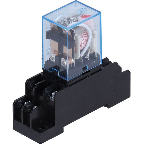 LY2NJ 8-poliges 10A 220V elektromagnetisches Relais mit Sockel und Kontrollleuchte für Industriemotoren