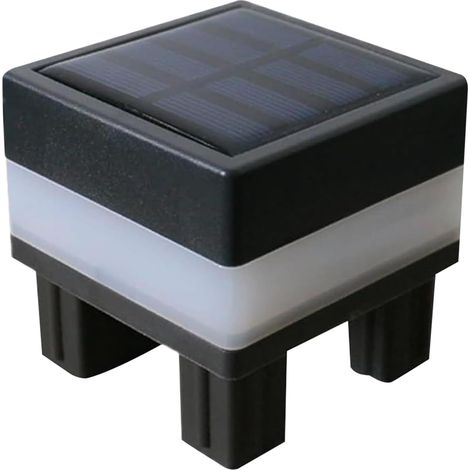 Lampes Solaires À Capuchon De Poteau, Conception Robuste Et Résistante Aux Intempéries, 7x7 Cm, Lampes Solaires Pour Poteau De Clôture, Lampe À Capuchon De Pilier De Pont Extérieur, Options De Couleur
