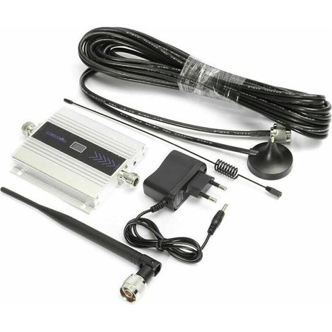 -Amplificateur de Signal GSM 900MHz Répéteur 2G 3G 4G Amplificateur Cellulaire LTE DCS 1800 2100 Pour Téléphone Portable - UE- (1/2)