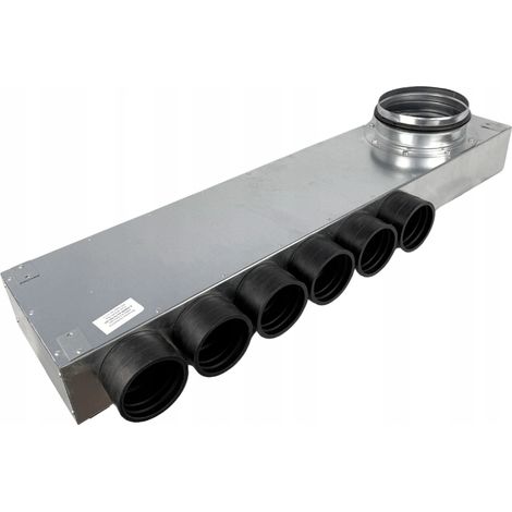 Boîte de distribution de ventilation FI 160 pour tuyau 6X FI 75 (1/5)