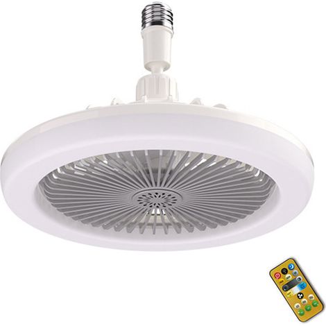 Lampe ventilateur suspendue E27 moderne avec diffuseur d'huiles essentielles, télécommande, température de couleur réglable, veilleuse à intensité variable, 3 vitesses de ventilation, minuterie 1h/2h/