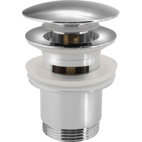Sapho - Válvula cerrable de lavabo, ClickClack, tapón grande, cromo CV1007 (1/4)