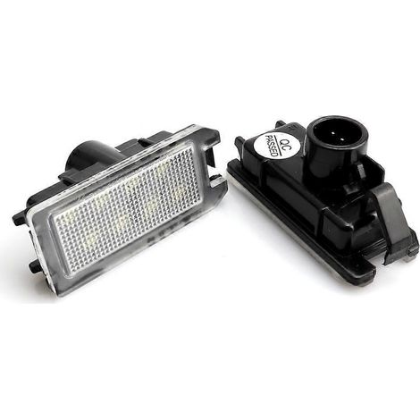 Lot de 2 éclairages de plaque d'immatriculation à LED pour Jeep Grand Cherokee, Compass, Patriot, Dodge Viper (2014-2017) et Fiat 500 (1/5)