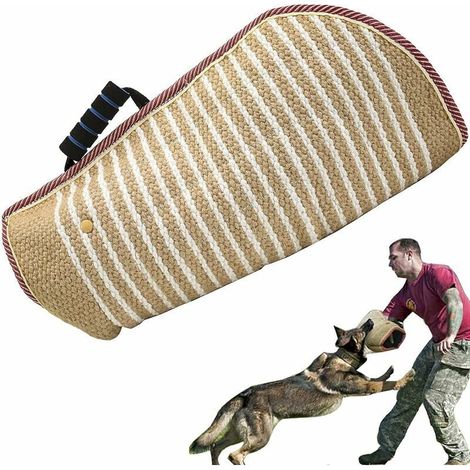 Dog Bite Sleeve Tractor Housse de protection pour chien Protection des bras Dog Bite Sleeve Durable Jute Training Pit Bull German Shepherd Mastiff Supplies (1/4)