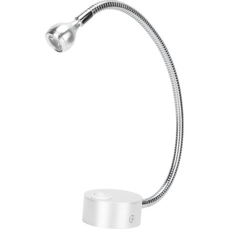 Lampe murale LED flexible à col de cygne, 4000K lumière blanche neutre, spot d'éclairage pour chambre, 110‑240V (1/5)
