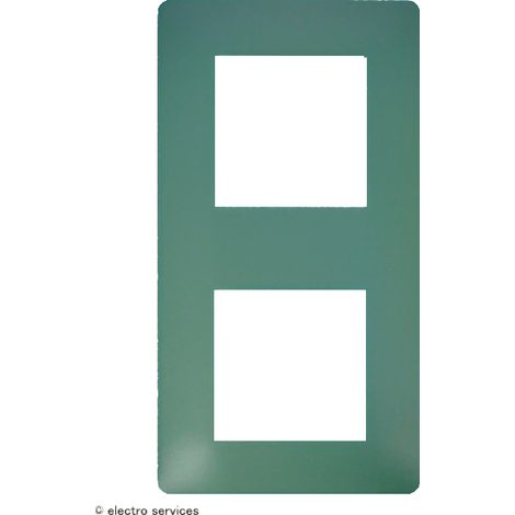 Plaque 2 postes essensya Botanic - HAGER WE542