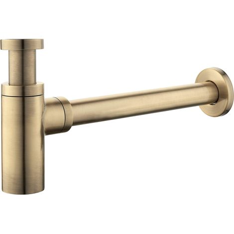 Sifone modello tondo versione standard 1"1/4 colore bronzo antico Damast 18220 Bronzo