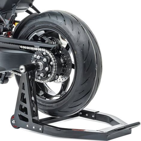 Cavalletto da officina monobraccio per Triumph Speed Triple 1200 RS 21-25 PT1 Alluminio nero