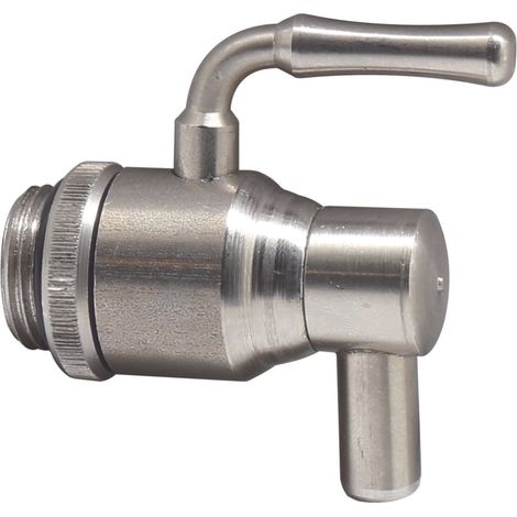RUBINETTO INOX DROP TOP ANTIGOCCIA 1/2" PER CONTENITORE OLIO INOX (1/5)