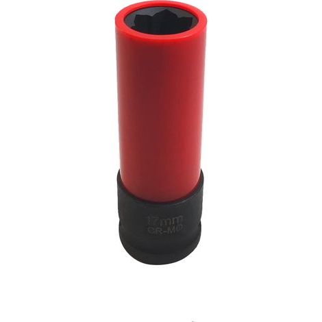 17mm Douille retrait d'écrou de blocage de roue pour Mercedes Benz S CL GL GLK GLS Série W221, Extracteur ecrou antivol d'entraînement de 1/2", Clé à manchon d'écrou de roue de métal (1/4)