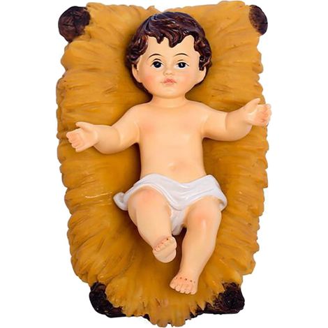 Statue Naissance Jésus - Statue Résine Décorative Intérieur Extérieur - Figurine Noël Pâques - 11.4 x 7.2 x 5 cm (1/5)