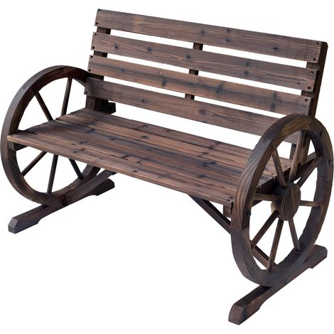 Banc de jardin 3 places INGALLS bois de sapin (1/5)