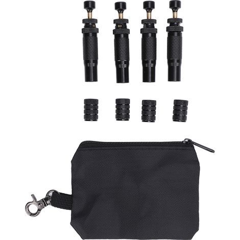 4pcs Kit de soupape de dégât de pneu 4pcs Arrêt automatique réglable 10 à 30 psi Vis de plage sur Air Down Tool pour le véhicule 4x4 hors route (1/5)