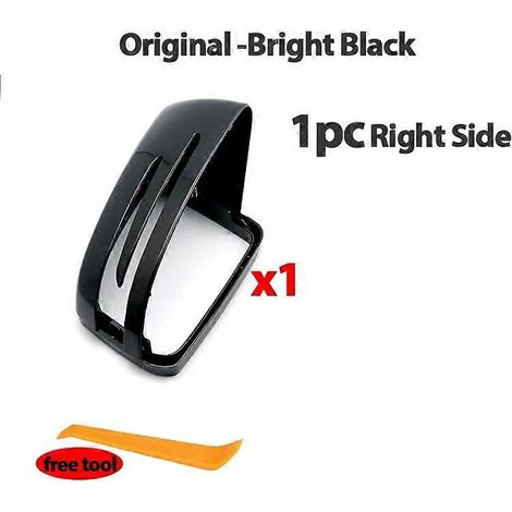 Spiegelkappe in Carbonfaser-Optik, schwarz, passend für Mercedes-Benz C W204, E W212, W176, W246, CLS, C218, GLA, X156 – Original, 1 Stück, rechts