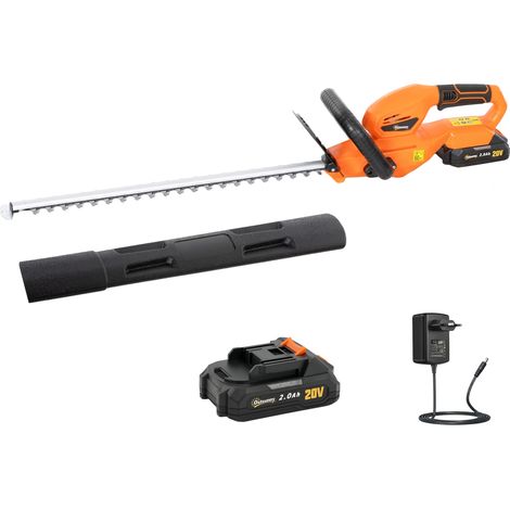 Outsunny Tagliasiepi Cordless con Lama Doppia e Batteria 2000mAh (1/5)