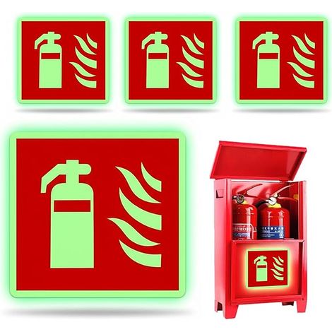Fire Extinguisher Signs PET Red Safety Symbols for Wall and Door Industrial Use (1/5)