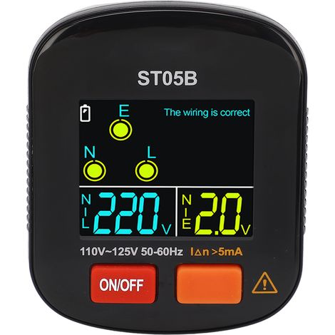 Prise testeur électrique avec affichage LED, détecteur de prise US 110-125V, vérificateur de prise secteur pour diagnostic rapide (1/5)