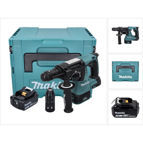 Makita DHR 243 F1J Perforateur sans fil 18 V 2,0 J SDS plus Brushless + 1x Batterie 3,0 Ah + Makpac - sans chargeur