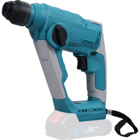 Marteau perforateur 700 W, 4000 ipm, 2,0 J, sans fil, rotation avant/arrière, pour acier, béton et bois, batterie compatible MAKITA (1/5)