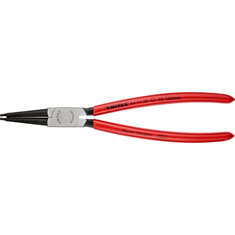 KNIPEX 44 11 J3 Pinza per anelli di sicurezza per anelli di sicurezza interni a fori rivestiti in resina sintetica atramentata nera 225 mm (1/2)